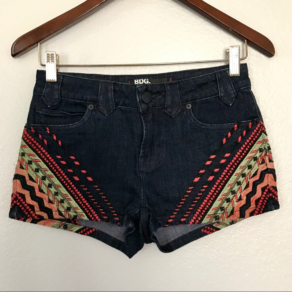 Urban Outfitters Embroidered Shorts
